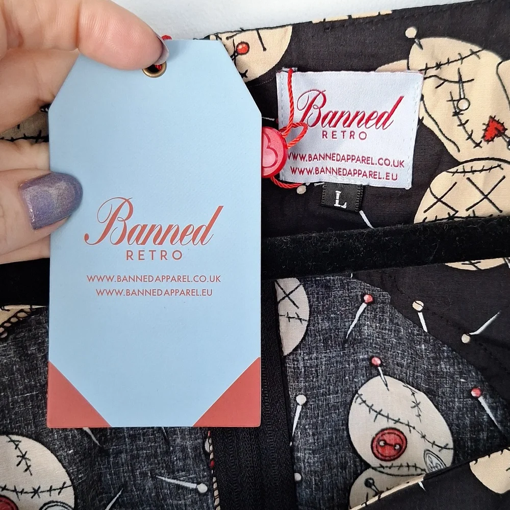 Banned Retro Voodoo Doll Dress Large - Picture 3 of 4
